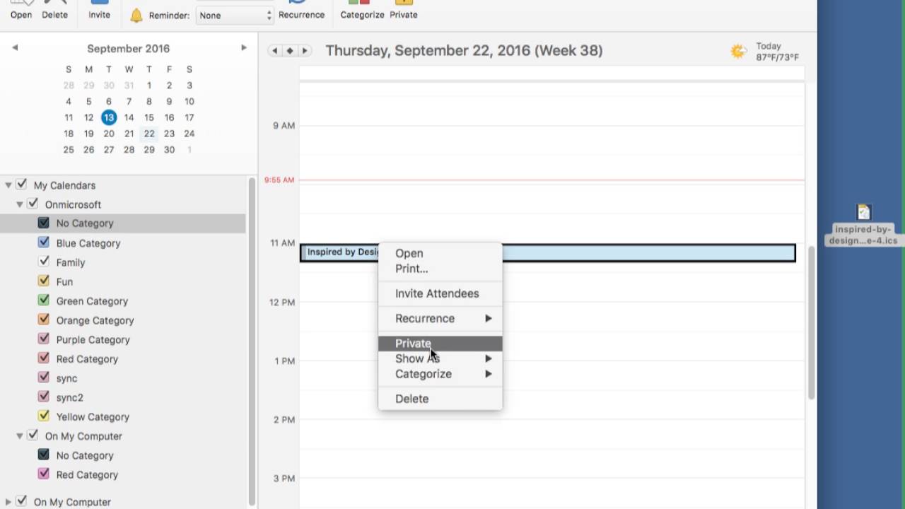 Outlook 2016 For Mac Manage Multiple Calendars